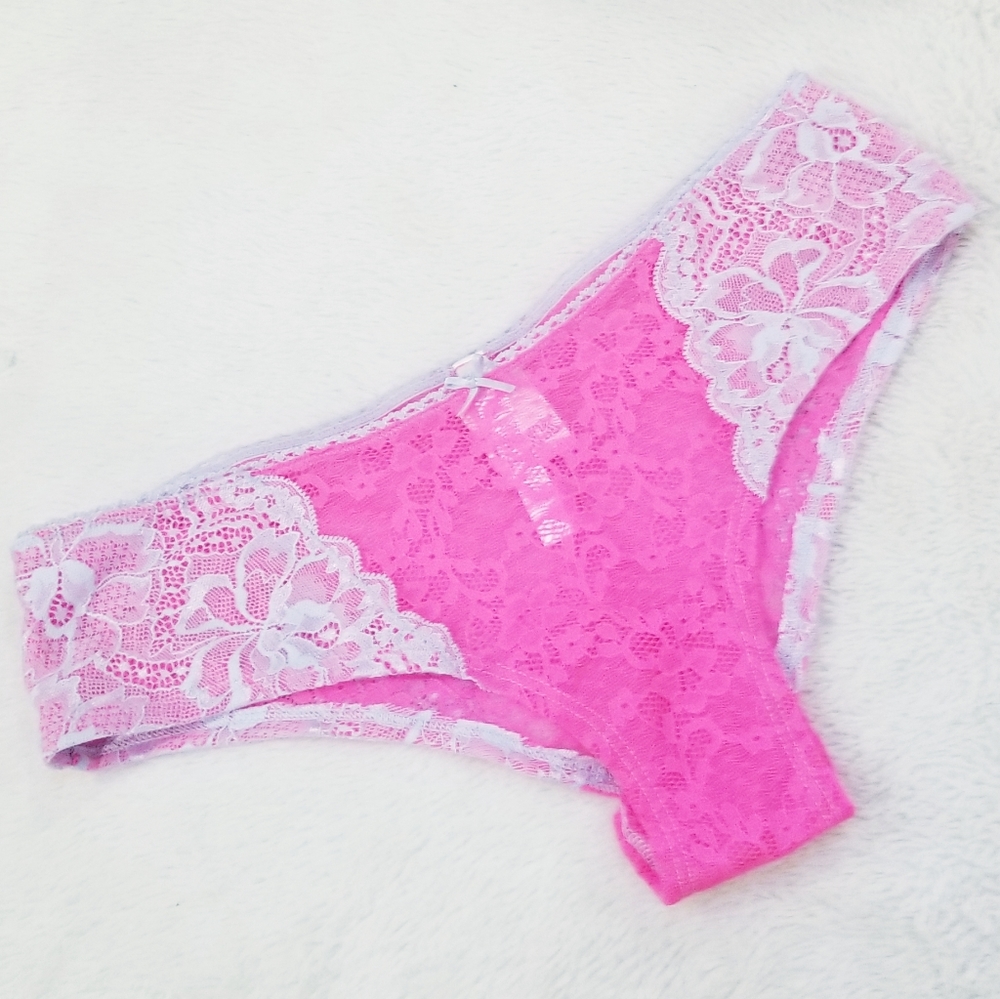 Victoria's Secret PINK Vintage Extra Low Rise Cheekster Lace Panty NWT Y2K